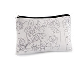 Textilní pouzdro se zipem k domalování 13x22 cm - 1 ks - 6 Off White