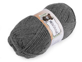Pletací příze medvídková 100 g - 1 ks - 12 (82260) šedá