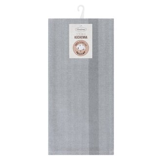 Bavlněná utěrka VADIM světle šedá 100% bavlna 50x70 cm MyBestHome