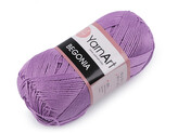 Bavlněná pletací příze Begonia 50 g - 1 ks - 22 (6309) fialková