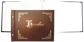 Kronika 415x297 pozioma złocona brązowa, Warta 319-021