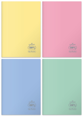Zeszyt A5 60 k kratka Eco PP, Pastel colors, Herlitz