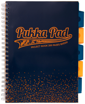 Kołonotes Project Book Blush Navy A4 kratka, Pukka Pad