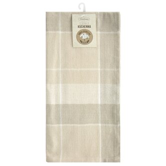 Bavlněná utěrka VAIA béžová 100% bavlna 50x70 cm MyBestHome