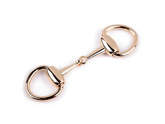 Kovová ozdobná spona - 15 ks - 2 růžové zlato