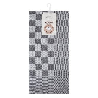 Bavlněná utěrka VIGO tmavě šedá 100% bavlna 50x70 cm MyBestHome 2 kusy v balení