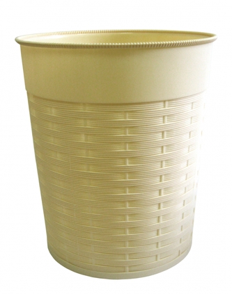 Mega Plast, koš na papír ratan, 22 x 25,5 cm (krémový)
