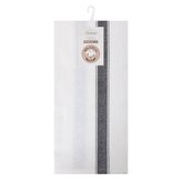 Bavlněná utěrka SANNY bílá/tmavě šedá 100% bavlna 50x70 cm MyBestHome 2 kusy v balení