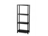 Igotrend Regál plast. 80 x 30 x 140cm černý, 13273