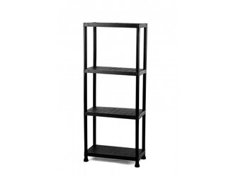 Igotrend Regál plast. 80 x 30 x 140cm černý, 13273