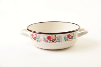 Metalac Kohout, smaltovaná mísa s uchy 24 cm, 3,5 l