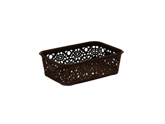 Mega Plast, Košík MONAKO XS, 6 x 20 x 14 cm, wenge