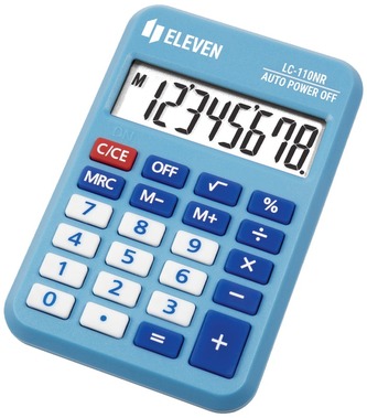 Kalkulator kieszonkowy LC110NR-BL - niebieski, Eleven 