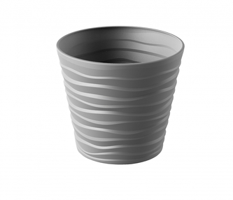 Gardino, Květináč BORA, průměr 35 cm, šedý