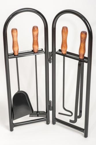 ISKRA, KRBOVÉ 4 DÍLNÉ NÁČINÍ S DŘEVĚNOU RUČKOU ISKRA, KLIK