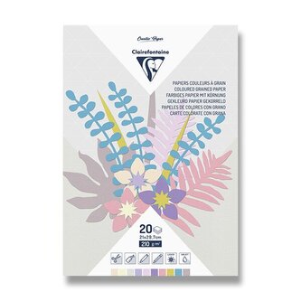 Sada kreativních papírů Avenue Mandarine pastelové barvy 20 listů