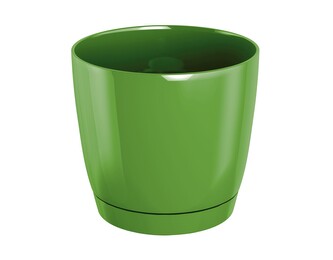 Květináč Coubi Round s miskou olivový, varianta 28 cm