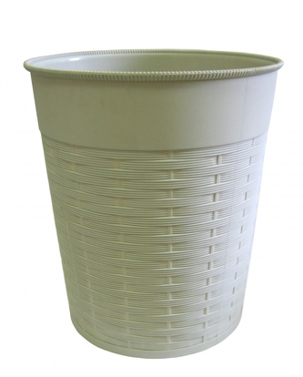 Mega Plast, koš na papír ratan, 22 x 25,5 cm (světle šedý)