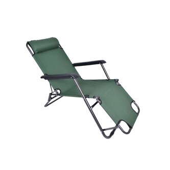 Zahradní rozkládací lehátko LEON - zelené