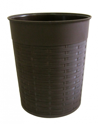 Mega Plast, koš na papír ratan, 22 x 25,5 cm (wenge)