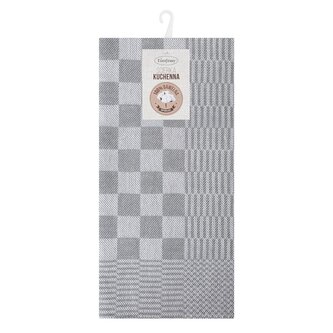 Bavlněná utěrka VIGO světle šedá 100% bavlna 50x70 cm MyBestHome 2 kusy v balení