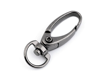 Kovová karabina s obrtlíkem průvlek 10 mm - 100 ks - 4 nikl černý