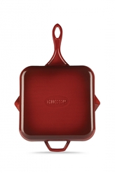 Hósse, Grilovací pánev čtvercová, 28 x 28 cm, (HS K KTV), červená