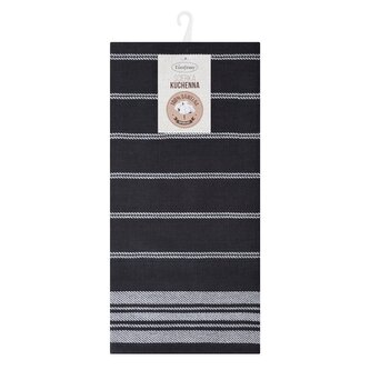 Bavlněná utěrka TARJA tmavě šedá 100% bavlna 50x70 cm MyBestHome 2 kusy v balení