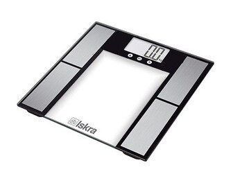 ISKRA, BLUETOOTH osobní diagnostická váha GBF1531D, 300x300mm, 150kg, průhledná