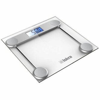 ISKRA, osobní váha sklo GBS1500, 300 x 300 mm, 150 kg, průhledná