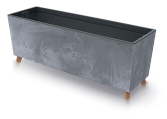 Truhlík s vkladem CORBI III 77 cm tmavě šedý