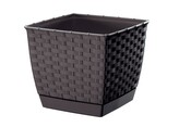 Květináč Ratolla Square umbra, varianta 16,5 cm