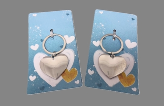 Srdce kovové přívěšek