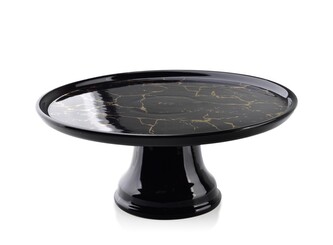 Porcelánový podnos LOUISE BLACK Patera 25 cm černý