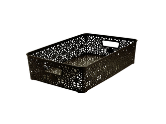 Mega Plast, Košík MONAKO L, 10 x 39 x 27 cm, wenge