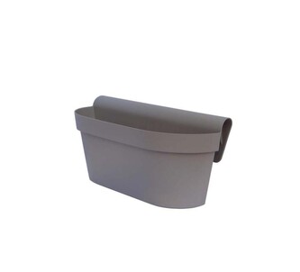 Gardino, truhlík na zábradlí ESPRIT 30 cm, mocca