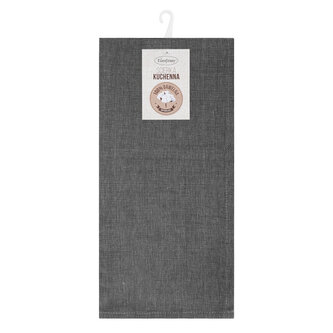 Bavlněná utěrka SIGRID tmavě šedá 100% bavlna 50x70 cm MyBestHome 2 kusy v balení