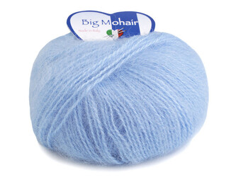 Pletací příze Big Mohair 25 g - 1 ks - 7 (9) modrá jemná