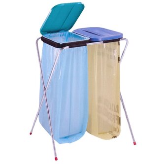 Stojan na odpadky ECOFIX 2 zelená, modrá