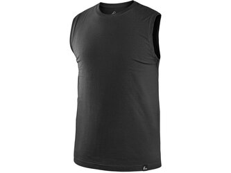 Tričko CXS RICHARD, bez rukávů (tílko), černé, vel. M