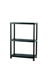 Igotrend, Regál plast. 60 x 30 x 96 cm, černý (3 police)