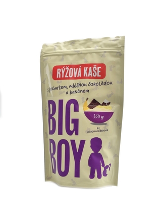 BigBoy - Rýžová kaše s jogurtem by Tatiana s mléčnou čokoládou a banánem 350 g EKO BigBoy - Rýžová kaše s jogurtem by Tatiana s mléčnou čokoládou a banánem 350 g EKO