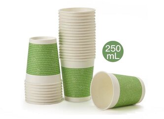 Papírový kelímek 250ml, 50ks, 9oz, L301