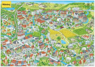 Poster Stadtplan Mildenberg