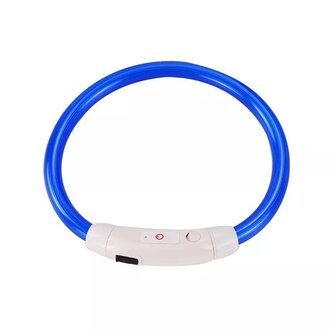 LED světelný obojek USB 20-35cm Červená