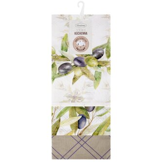 Bavlněná utěrka OLIVIA 100% bavlna 50x70 cm MyBestHome 3 kusy v balení