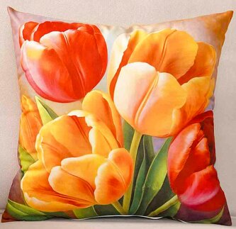 Dekorační polštář TULIPÁNY IX. 40x40 cm  Mybesthome