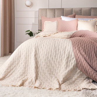 Přehoz na postel WERONA color 112 béžová 170x210 cm Mybesthome