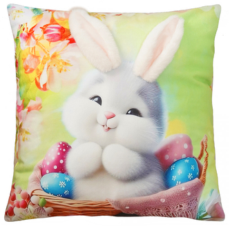Velikonoční polštář 3D HELLO BUNNY III. 40x40 cm  Mybesthome