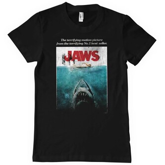 Tričko Jaws - Washed Poster, 5XL